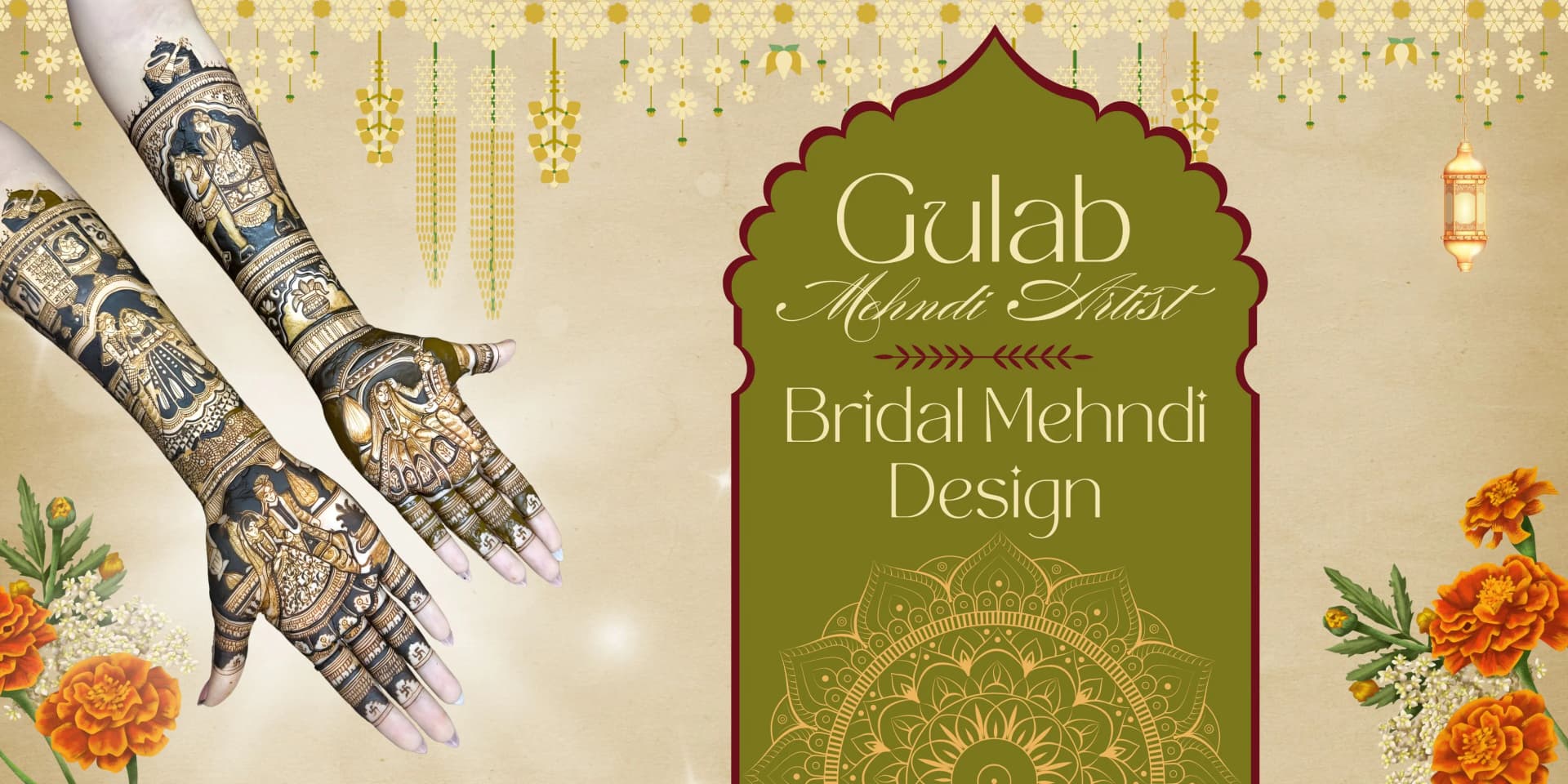 Gulab Mehandi banner